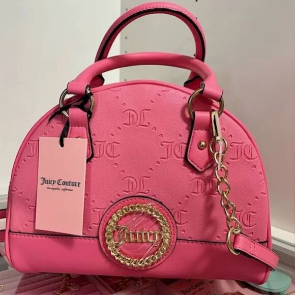 Juicy Couture Pink Bowler Purse - Picture 1 of 4